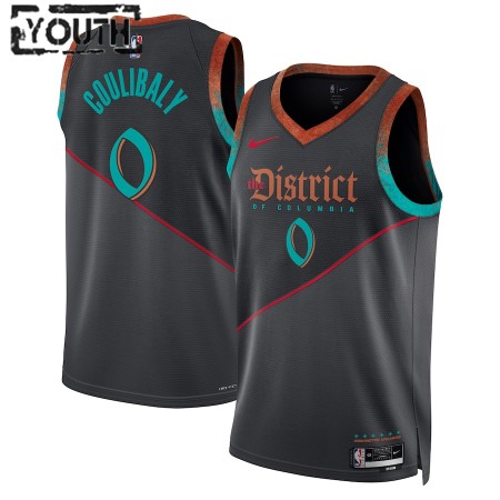 NBA Børn Trøje Washington Wizards Bilal Coulibaly 2023-24 Nike City Edition Sort Swingman NBA Børn Trøje Washington Wizards Bilal Coulibaly 2023-24 Nike City Edition Sort Swingman